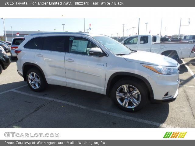 2015 Toyota Highlander Limited AWD in Blizzard Pearl White