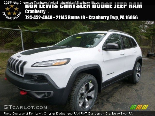 2015 Jeep Cherokee Trailhawk 4x4 in Bright White