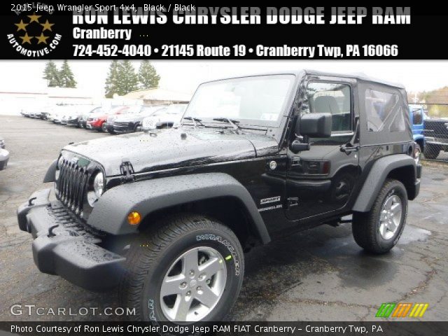 2015 Jeep Wrangler Sport 4x4 in Black