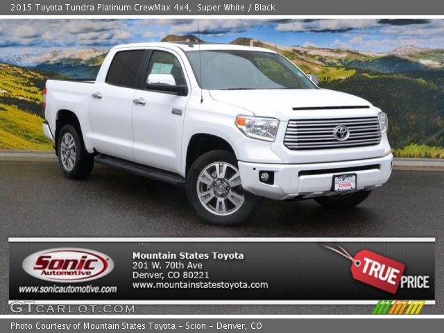 2015 Toyota Tundra Platinum CrewMax 4x4 in Super White