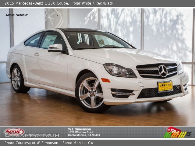 2015 Mercedes-Benz C 250 Coupe in Polar White