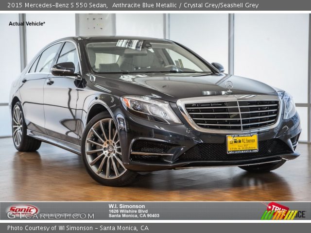 2015 Mercedes-Benz S 550 Sedan in Anthracite Blue Metallic