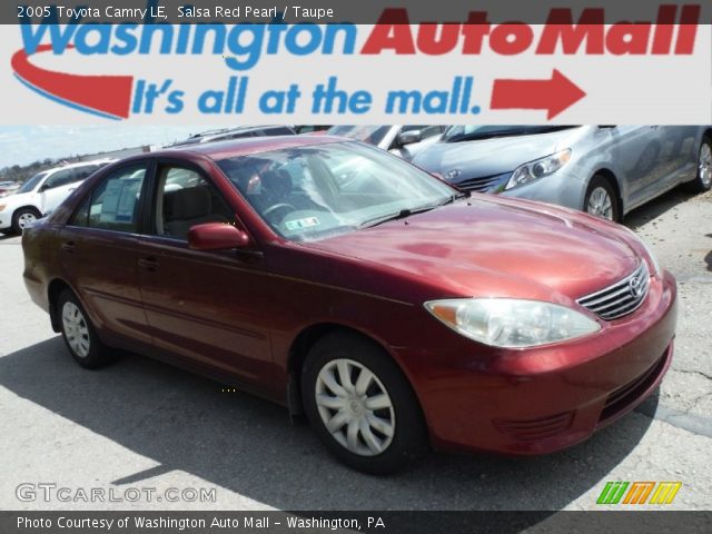 2005 Toyota Camry LE in Salsa Red Pearl