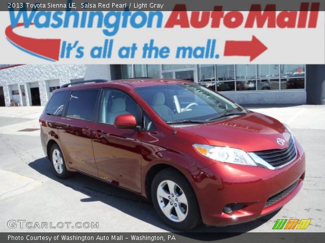 2013 Toyota Sienna LE in Salsa Red Pearl