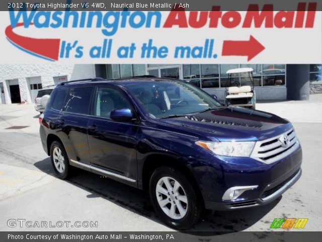 2012 Toyota Highlander V6 4WD in Nautical Blue Metallic