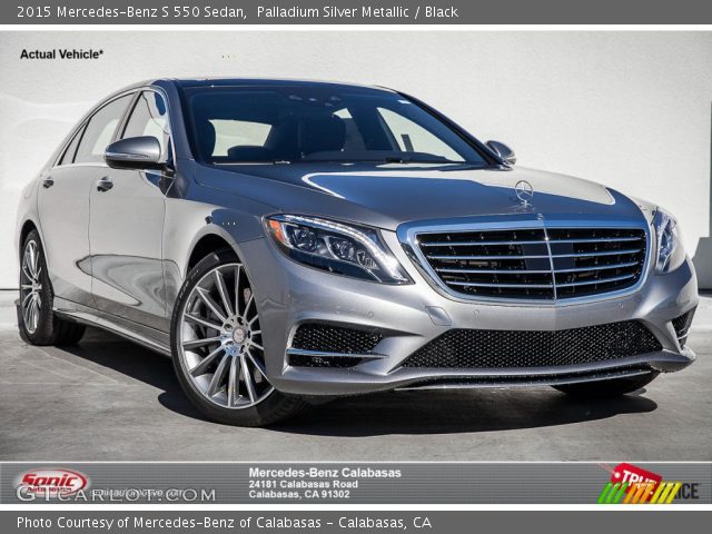 2015 Mercedes-Benz S 550 Sedan in Palladium Silver Metallic