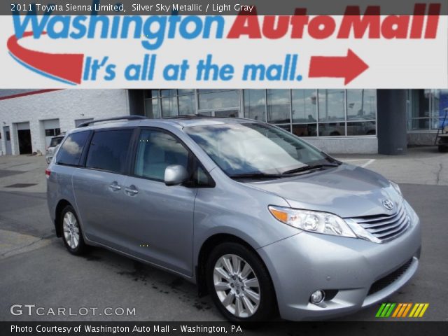 2011 Toyota Sienna Limited in Silver Sky Metallic