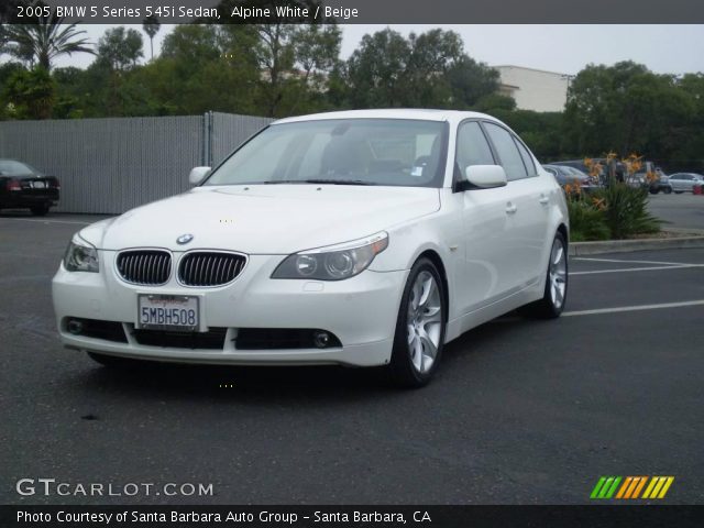 2005 BMW 5 Series 545i Sedan in Alpine White