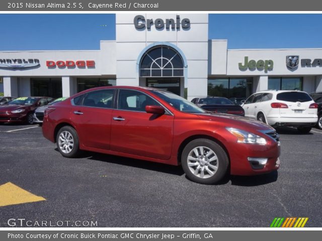 2015 Nissan Altima 2.5 S in Cayenne Red