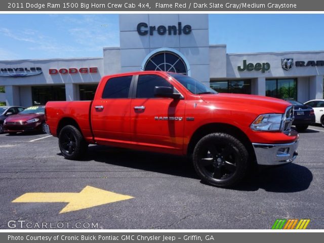 2011 Dodge Ram 1500 Big Horn Crew Cab 4x4 in Flame Red