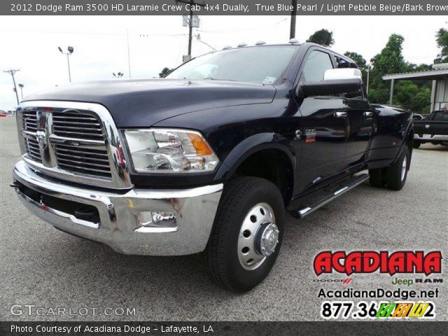 2012 Dodge Ram 3500 HD Laramie Crew Cab 4x4 Dually in True Blue Pearl