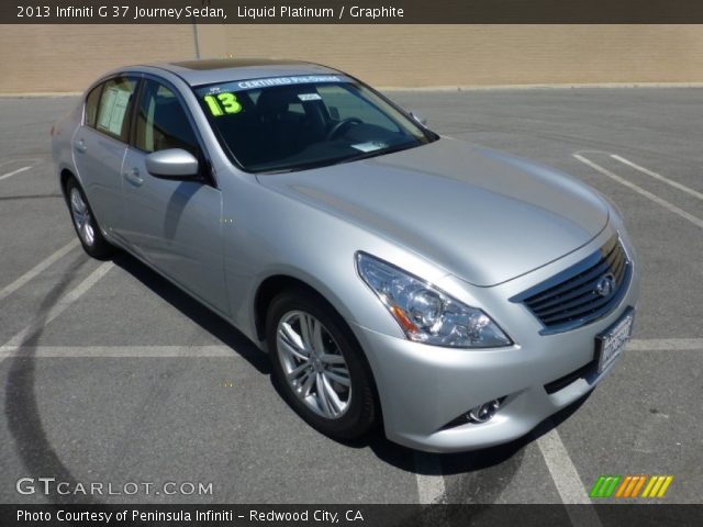 2013 Infiniti G 37 Journey Sedan in Liquid Platinum