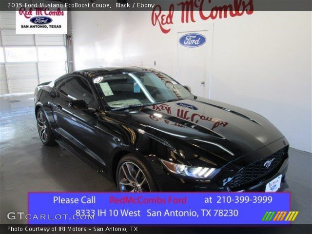 2015 Ford Mustang EcoBoost Coupe in Black