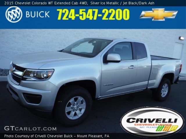 2015 Chevrolet Colorado WT Extended Cab 4WD in Silver Ice Metallic