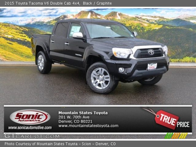2015 Toyota Tacoma V6 Double Cab 4x4 in Black