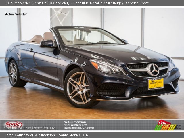 2015 Mercedes-Benz E 550 Cabriolet in Lunar Blue Metallic