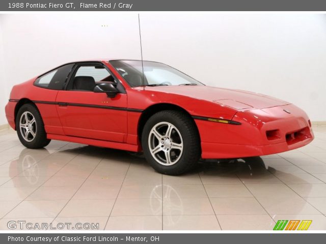 1988 Pontiac Fiero GT in Flame Red