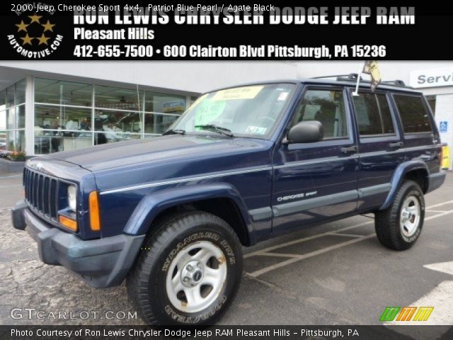 2000 Jeep Cherokee Sport 4x4 in Patriot Blue Pearl