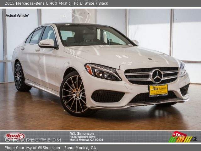 2015 Mercedes-Benz C 400 4Matic in Polar White