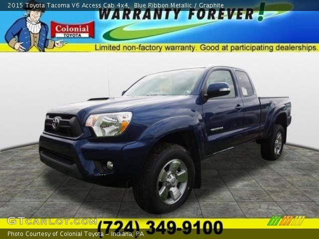 2015 Toyota Tacoma V6 Access Cab 4x4 in Blue Ribbon Metallic