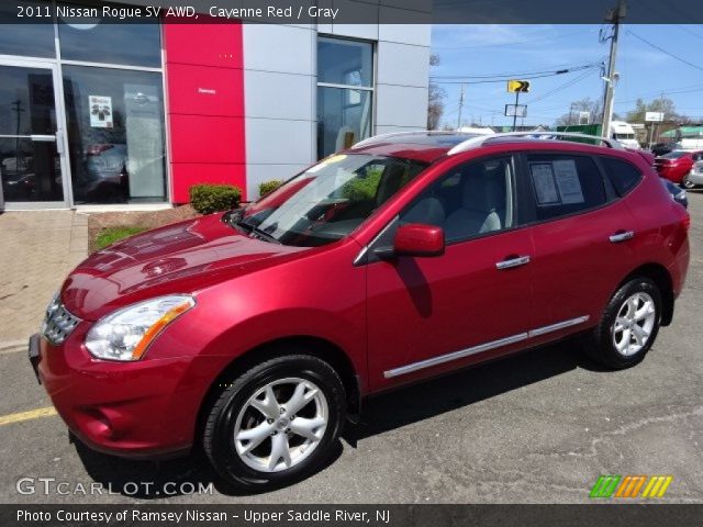 2011 Nissan Rogue SV AWD in Cayenne Red