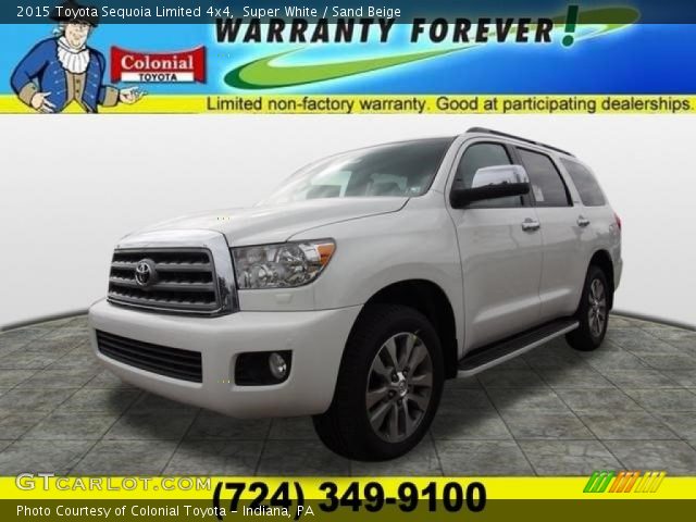 2015 Toyota Sequoia Limited 4x4 in Super White