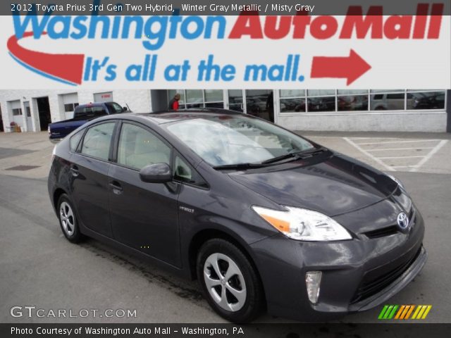 2012 Toyota Prius 3rd Gen Two Hybrid in Winter Gray Metallic