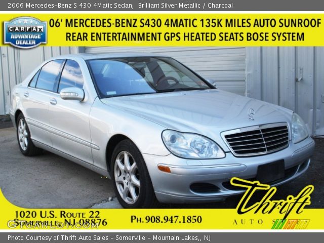 2006 Mercedes-Benz S 430 4Matic Sedan in Brilliant Silver Metallic