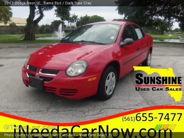 2003 Dodge Neon SE in Flame Red