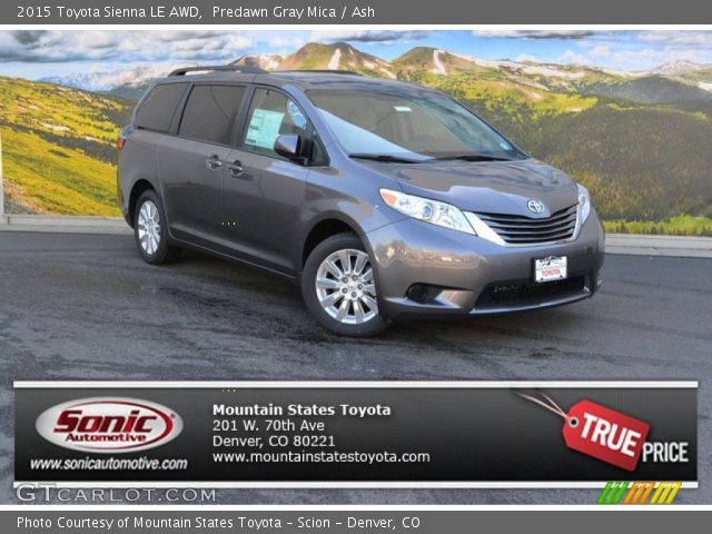 2015 Toyota Sienna LE AWD in Predawn Gray Mica