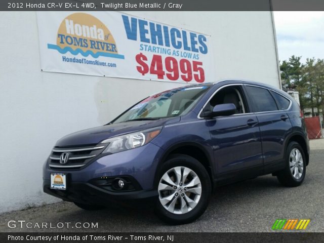 2012 Honda CR-V EX-L 4WD in Twilight Blue Metallic