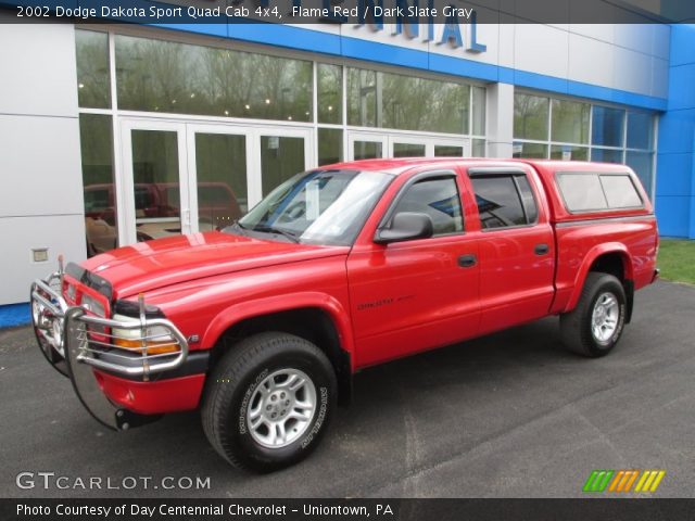 2002 Dodge Dakota Sport Quad Cab 4x4 in Flame Red