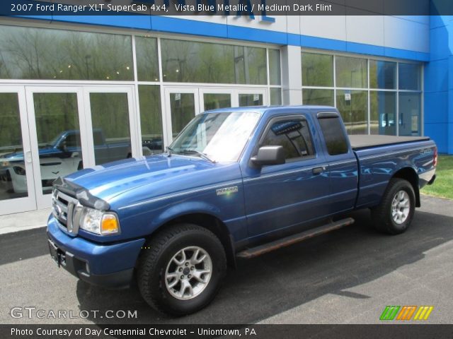 2007 Ford Ranger XLT SuperCab 4x4 in Vista Blue Metallic
