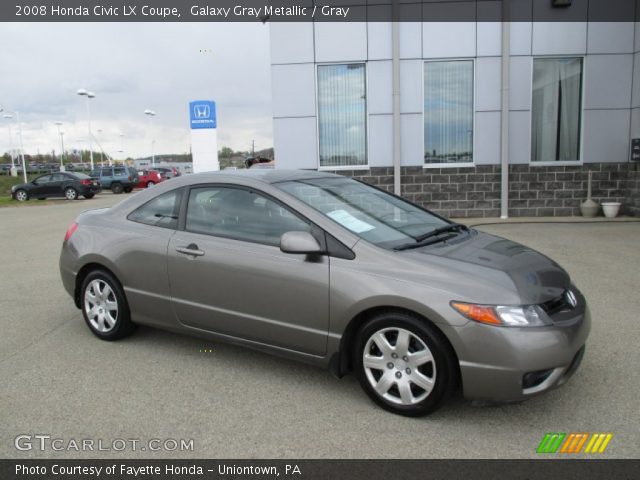 2008 Honda Civic LX Coupe in Galaxy Gray Metallic