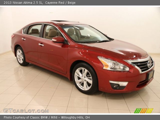 2013 Nissan Altima 2.5 SL in Cayenne Red