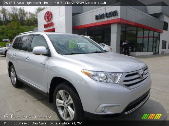 2012 Toyota Highlander Limited 4WD in Classic Silver Metallic