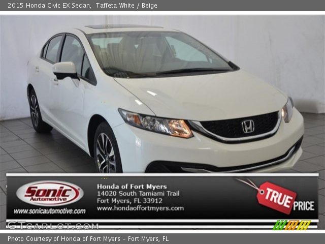 2015 Honda Civic EX Sedan in Taffeta White