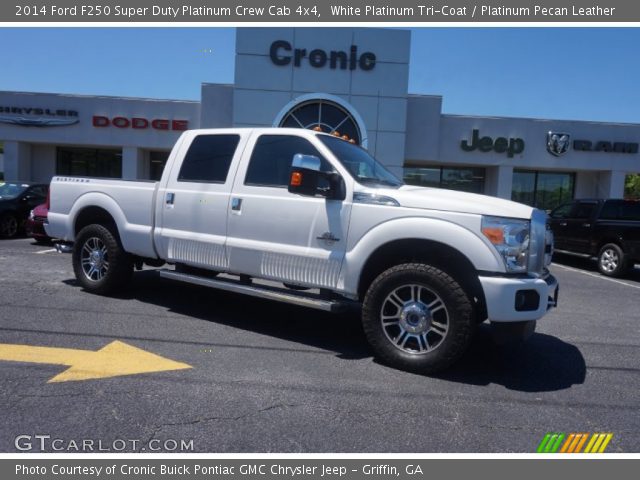 2014 Ford F250 Super Duty Platinum Crew Cab 4x4 in White Platinum Tri-Coat