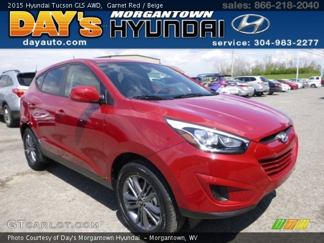2015 Hyundai Tucson GLS AWD in Garnet Red