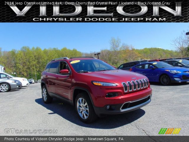 2014 Jeep Cherokee Limited 4x4 in Deep Cherry Red Crystal Pearl