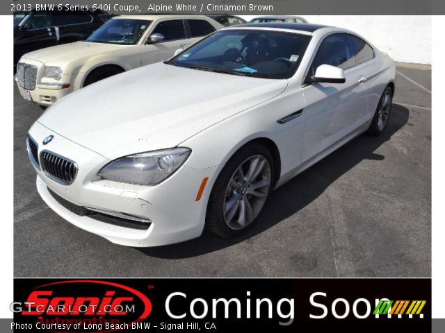 2013 BMW 6 Series 640i Coupe in Alpine White