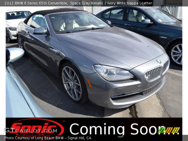 2012 BMW 6 Series 650i Convertible in Space Gray Metallic