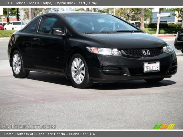 2010 Honda Civic EX Coupe in Crystal Black Pearl