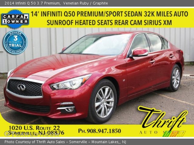 2014 Infiniti Q 50 3.7 Premium in Venetian Ruby