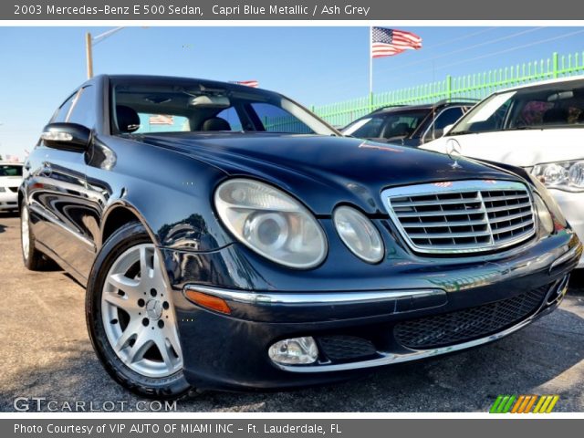 2003 Mercedes-Benz E 500 Sedan in Capri Blue Metallic