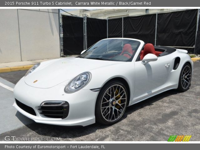 2015 Porsche 911 Turbo S Cabriolet in Carrara White Metallic