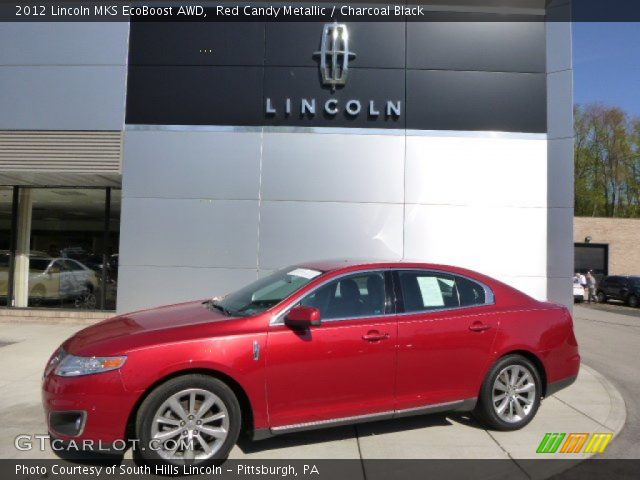 2012 Lincoln MKS EcoBoost AWD in Red Candy Metallic
