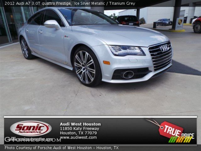 2012 Audi A7 3.0T quattro Prestige in Ice Silver Metallic