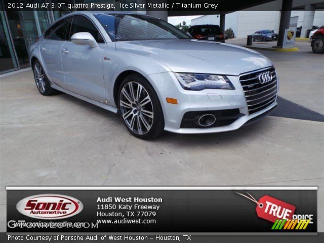 2012 Audi A7 3.0T quattro Prestige in Ice Silver Metallic