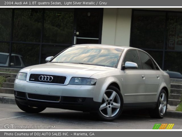 2004 Audi A4 1.8T quattro Sedan in Light Silver Metallic